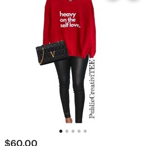 HEAVY ON THE SELF LOVE 2X NWOT